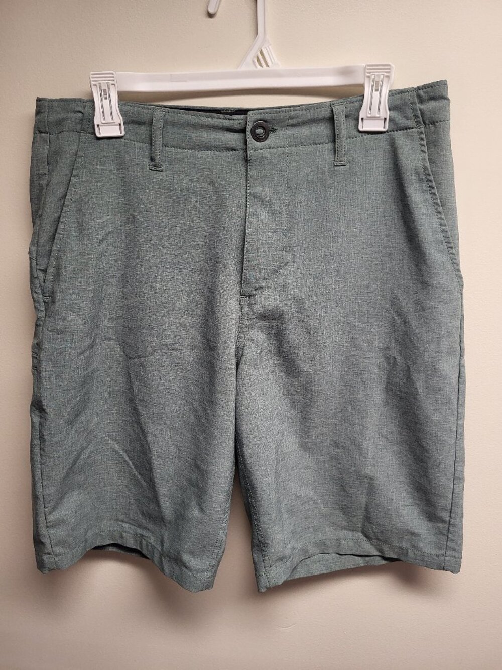 Volcom Surf N Turf 4-Way Stretch Hybrid Shorts Men's Size 30 Green Casual Golf